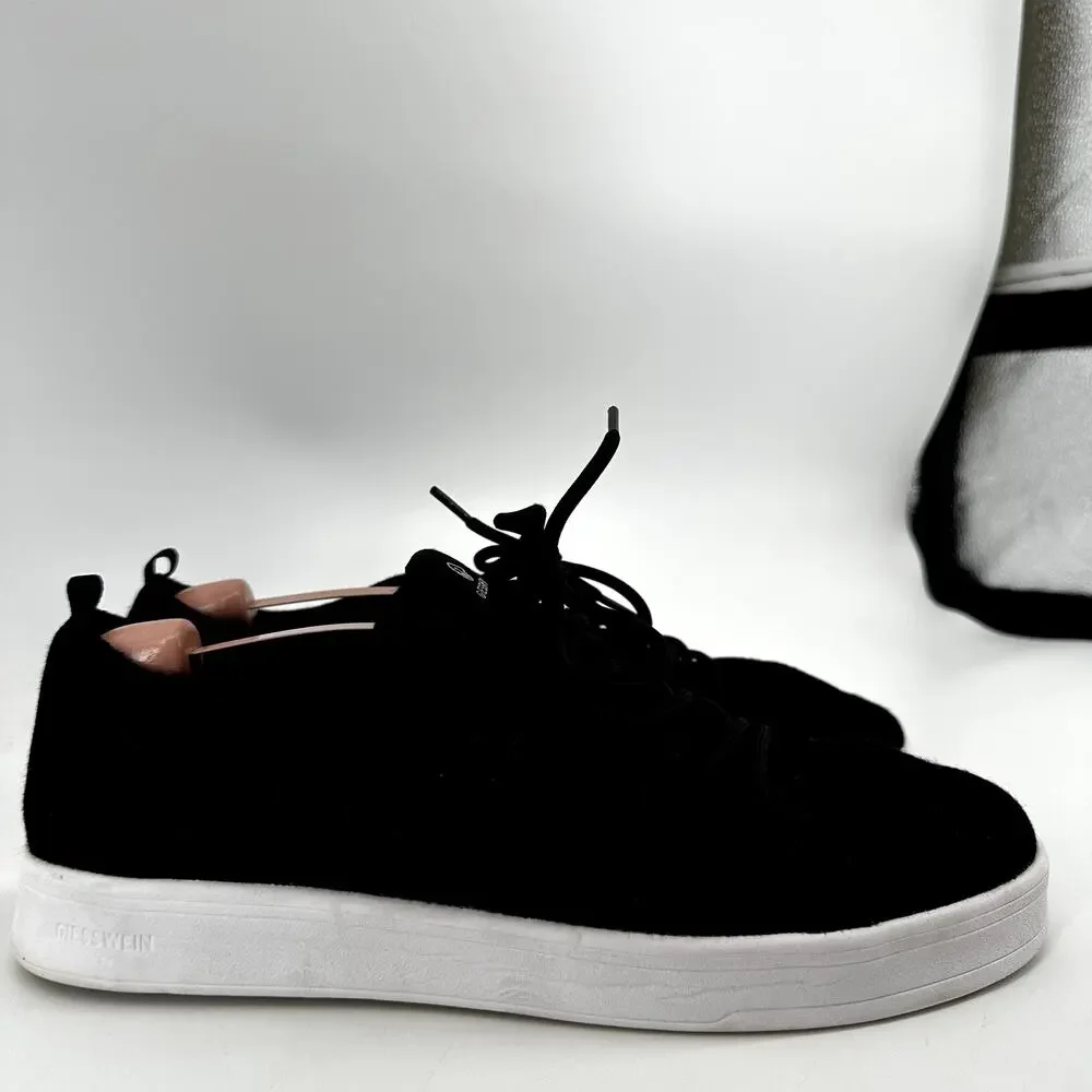 Giesswein Merino Wool Sneakers Knit Antibacterial Low Top Lace Up Black 11